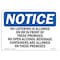 Signmission OSHA Notice Sign, 5" Height, 7" Width, No Loitering Is Allowed On Or In Front Of Sign, Landscape OS-NS-D-57-L-14690 - alternate 1